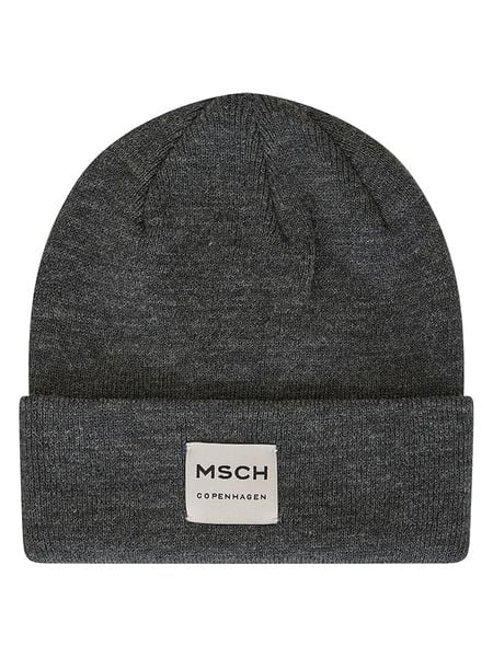 MOSS COPENHAGEN Czapka w kolorze antracytowym rozmiar: onesize. Czarne czapki Moss Copenhagen, bez wzorów, ze skóry. Za 82.95 zł.