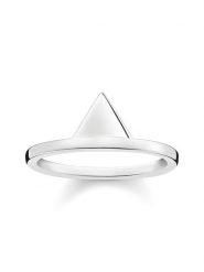 Thomas Sabo Srebrny pierścionek rozmiar: 54. Szare pierścionki Thomas Sabo, srebrne. Za 92.42 zł.