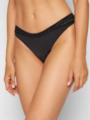 Triumph Stringi Aura Spotlight High 10207998 Czarny. Czarne stringi Triumph, bez wzorów, z syntetyku. Za 59.99 zł.