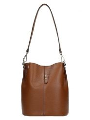 Wojas Skórzana torebka w kolorze jasnobrązowym - 30 x 26 x 15 cm rozmiar: onesize. Brązowe torby na ramię Wojas, bez wzorów, z materiału, na ramię, bez dodatków. Za 294.99 zł.