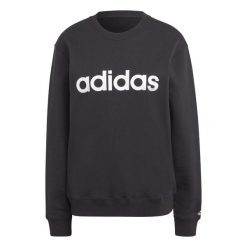 Bluza damska adidas Essentials Linear French Terry. Białe bluzy Adidas, s, bez wzorów, z bawełny, bez kaptura. Za 194.99 zł.