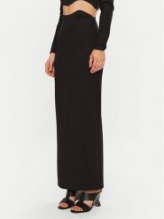 STAUD Spódnica ołówkowa Petunia R24P6128PT Czarny Slim Fit. Czarne spódnice STAUD, m, bez wzorów, z wiskozy, ołówkowe. Za 859.99 zł.