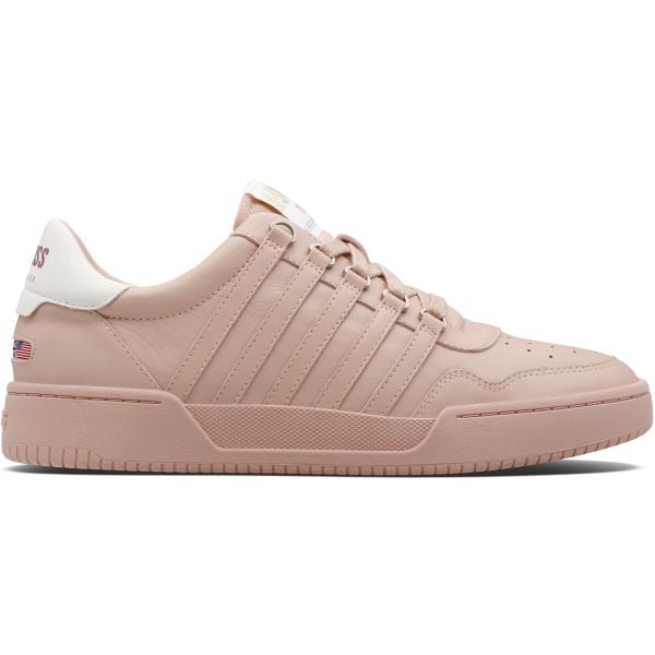 Sneakersy damskie K-Swiss Lawn Court Lth. Czerwone obuwie sportowe K-SWISS, bez zapięcia. W wyprzedaży za 389.50 zł.