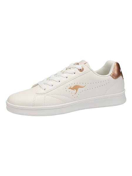 Kangaroos Sneakersy "K-Ten Adore" w kolorze kremowym rozmiar: 41. Brązowe trampki KangaROOS, bez wzorów, bez zapięcia. Za 99.95 zł.
