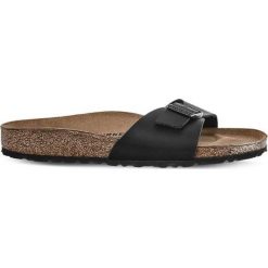 Birkenstock 040793 Black, klapki. Czarne klapki Birkenstock, bez wzorów, bez obcasa. Za 239.00 zł.