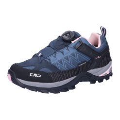 Buty damskie trekkingowe CMP Rigel wodoodporne. Czarne trekkingi CMP, z materiału. Za 349.99 zł.