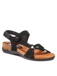 Go Soft Sandały OCE-141/2-13 Czarny. Czarne sandały GO SOFT, bez wzorów, z nubiku, bez obcasa, na płaskiej podeszwie, bez zapięcia. Za 179.99 zł.