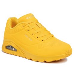 Buty na co dzień damskie SKECHERS UNO STAND ON AIR eko skóra. Zielone obuwie sportowe Skechers, ze skóry, bez zapięcia, trekkingowe, Skechers Sport. Za 303.00 zł.