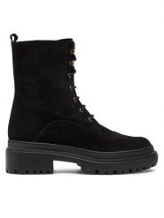 Pollini Trapery SA21104G1LTN0000 Czarny. Czarne trapery i śniegowce Pollini, ze skóry. Za 1,599.00 zł.