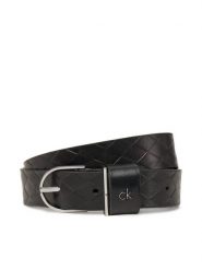 Calvin Klein Pasek Damski Ck Metal Round Buckle 2.5_Braid K60K613152 Czarny. Czarne paski Calvin Klein, bez wzorów, ze skóry. Za 129.99 zł.
