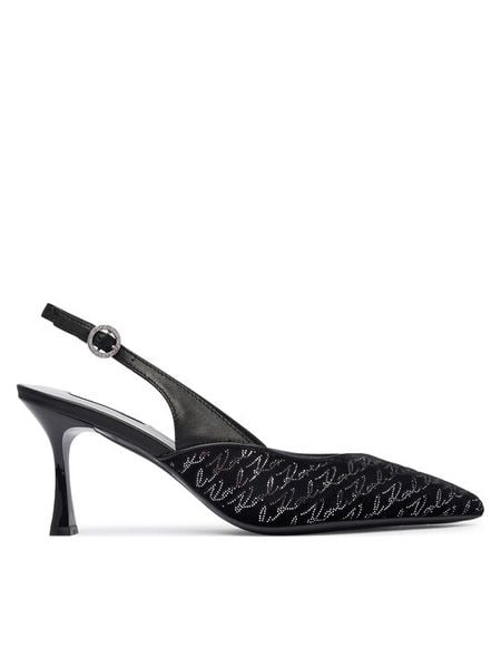 KARL LAGERFELD Szpilki Sienna KL32706A Czarny. Czarne szpilki KARL LAGERFELD, bez wzorów, z materiału, bez obcasa, na szpilce, bez zapięcia. Za 814.99 zł.