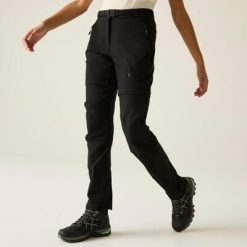 Damskie spodnie Melodic Pro z odpinanym zamkiem. Czarne spodnie sportowe Dare 2b, bez wzorów, z materiału, trekkingowe. Za 549.99 zł.