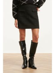 Smashed Lemon Spódnica w kolorze czarnym rozmiar: S. Czarne spódnice Smashed Lemon, na co dzień, s, bez wzorów, mini, proste. Za 115.24 zł.