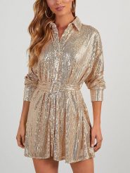 Milan Kiss Sukienka w kolorze złotym rozmiar: S. Żółte sukienki Milan Kiss, s, bez wzorów, z tkaniny, bez kołnierzyka, bez ramiączek, mini. Za 184.46 zł.