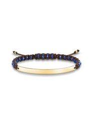 Thomas Sabo Bransoletka w kolorze ciemnobrązowym rozmiar: onesize. Brązowe bransoletki Thomas Sabo, srebrne. Za 158.47 zł.