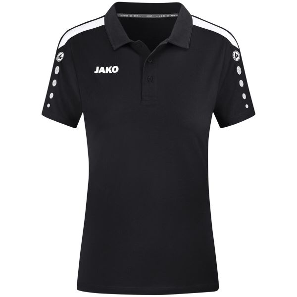 Damska koszulka polo Jako Power. Czarne bluzki JAKO, bez wzorów, z bawełny, bez kołnierzyka, bez ramiączek. Za 247.00 zł.