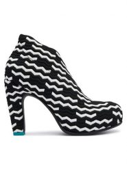 United Nude Botki Fold HI II 10870569129 Czarny. Czarne botki United Nude, bez wzorów, z materiału, bez obcasa, na słupku, bez zapięcia. Za 1,169.00 zł.
