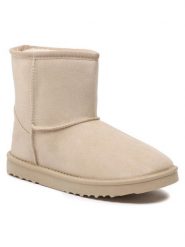 Jenny Fairy Śniegowce WSL19150-12 Beżowy. Brązowe botki Jenny Fairy, bez wzorów, z materiału, bez obcasa, bez zapięcia. Za 59.99 zł.