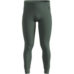 Spodnie Odlo BL BOTTOM long MERINO 160. Zielone spodnie sportowe Odlo, na lato, bez wzorów, trekkingowe. Za 379.99 zł.