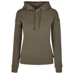 Bluza damska z kapturem Urban Classics organic. Zielone bluzy Urban Classics, l, bez wzorów, z bawełny, z kapturem. Za 206.95 zł.