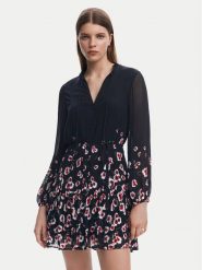 Desigual Sukienka koszulowa 25SWVW31 Czarny Regular Fit. Czarne sukienki Desigual, l, bez wzorów, z wiskozy, bez kołnierzyka, bez ramiączek, koszulowe. Za 219.99 zł.