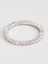 U.S. Polo Assn. Pierścionek z kryształami rozmiar: 52,5. Szare pierścionki U.S. Polo Assn., z kryształem, metalowe. Za 78.99 zł.