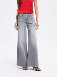Jeansy wide leg - jasnoszary. Szare jeansy Reserved, bez wzorów. Za 149.99 zł.