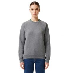 Bluza damska Lacoste SF7073. Szare bluzy Lacoste, xs, bez wzorów, z bawełny, bez kaptura. Za 347.00 zł.