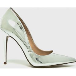 Steve Madden - Szpilki skórzane. Szare szpilki Steve Madden, bez wzorów, z materiału, bez obcasa, na obcasie, bez zapięcia. Za 429.90 zł.