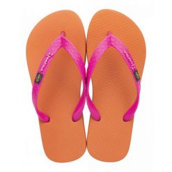 Japonki basenowe damskie Ipanema Clas Brasil II. Brązowe klapki Ipanema, bez wzorów, z materiału, bez obcasa. Za 62.99 zł.