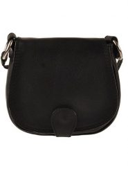 ORE10 Skórzana torebka w kolorze czarnym - 17 x 19 x 6 cm rozmiar: onesize. Czarne torby na ramię ORE10, bez wzorów, z materiału, na ramię, bez dodatków. Za 123.45 zł.