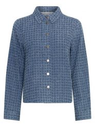 MOSS COPENHAGEN Bluzka "Ibo" w kolorze niebieskim rozmiar: L. Niebieskie bluzki Moss Copenhagen, l, bez wzorów, z bawełny, bez kołnierzyka, bez ramiączek. Za 192.79 zł.