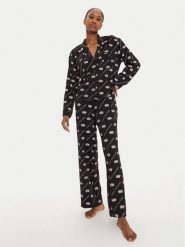 Juicy Couture Piżama Estelle & Nolan JCLPJ224510 Czarny Relaxed Fit. Czarne piżamy Juicy Couture, bez wzorów, z syntetyku, bez ramiączek. Za 399.99 zł.