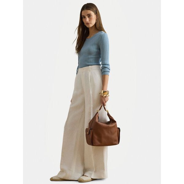 Torebka LAUREN RALPH LAUREN. Brązowe torebki klasyczne Lauren Ralph Lauren, bez wzorów, bez dodatków. Za 1,409.99 zł.