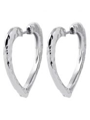 L'Atélier Précieux Srebrne kolczyki-kreole rozmiar: onesize. Szare kolczyki l'Atelier precieux, srebrne. Za 225.05 zł.