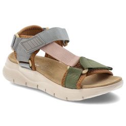 Sandały damskie Artiker, cholewka z materiału tekstylnego lekka sportowa podeszwa zapinane na rzep, kolorowe, 58C1233. Sandały Artiker, bez wzorów, sportowe, bez obcasa, bez zapięcia. Za 169.00 zł.