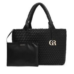 Torebka Gino Rossi. Czarne shopper Gino Rossi, bez wzorów, bez dodatków. Za 299.99 zł.
