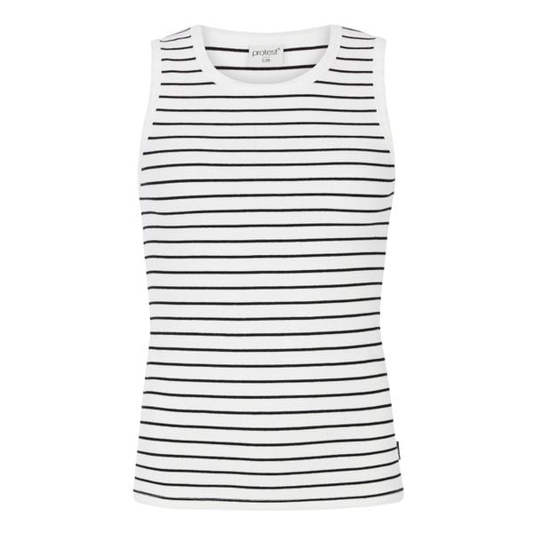 Damski tank top Protest Anisa. Białe topy Protest, bez wzorów, bez kołnierzyka, bez ramiączek. Za 190.00 zł.