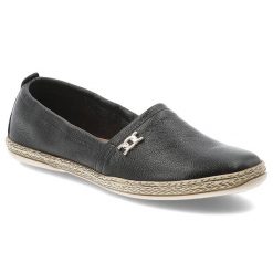 Czarne Baleriny Armodo Wygodne Wsuwane Obuwie Damskie. Czarne półbuty wsuwane Armodo, na lato, bez wzorów, z jeansu, eleganckie, bez obcasa, bez zapięcia. Za 319.00 zł.