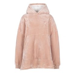 Trespass Cosiness – obszerna bluza z kapturem At300 Misty Rose. Brązowe bluzy Trespass, bez wzorów, z polaru, z kapturem. Za 305.99 zł.