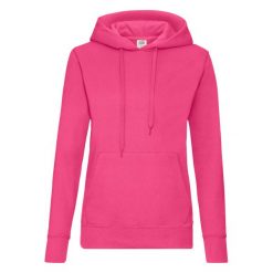Bluza Damska Z Kapturem. Czerwone bluzy FRUIT OF THE LOOM, xl, bez wzorów, z kapturem. Za 98.99 zł.