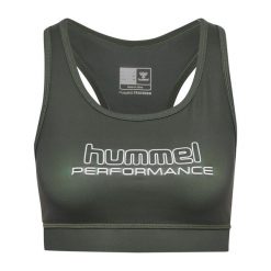 Biustonosz damski Hummel Te Fundamental. Brązowe koszulki sportowe Hummel, bez wzorów, bez ramiączek. Za 154.00 zł.