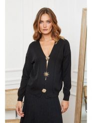 Joséfine Kardigan "Alabess" w kolorze czarnym rozmiar: M. Czarne kardigany Joséfine, m, bez wzorów. Za 192.33 zł.