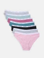 Bawełniane majtki typu figi 7 pack - wielobarwny. Figi Sinsay, l, bez wzorów, z bawełny. Za 35.99 zł.