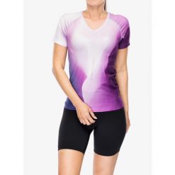 Koszulka biegowa damska Compressport Performance S/S T-Shirt. Fioletowe koszulki sportowe Compressport, bez wzorów, bez ramiączek. Za 207.99 zł.