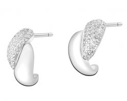 Kolczyki srebrne z cyrkoniami. Szare kolczyki Apart, z cyrkonią, srebrne. Za 269.00 zł.