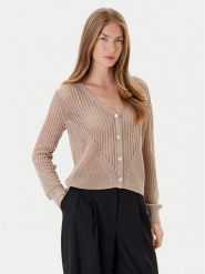 Morgan Kardigan 242-MAGATHE Beżowy Regular Fit. Brązowe kardigany Morgan, s, bez wzorów, z wiskozy. Za 269.99 zł.