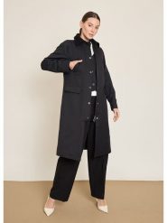 BGN Płaszcz przejściowy w kolorze czarnym rozmiar: 36. Czarne płaszcze BGN, bez wzorów, bez kaptura. Za 239.99 zł.