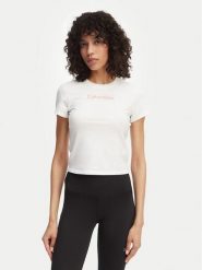 Calvin Klein T-Shirt LVGWS6K240 Biały Regular Fit. Białe t-shirty Calvin Klein, l, bez wzorów, z bawełny, bez kołnierzyka, bez ramiączek. Za 169.99 zł.