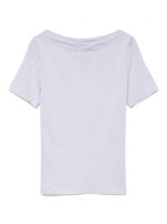 Vero Moda Koszulka w kolorze fioletowym rozmiar: XXL. Różowe bluzki Vero Moda, xxl, bez wzorów, bez kołnierzyka, bez ramiączek. Za 61.89 zł.